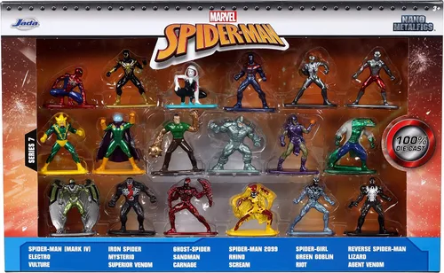 Vista 5 de Jada Toys Marvel - Paquete múltiple de figuras nano, Wave 7 253225027, multicolor