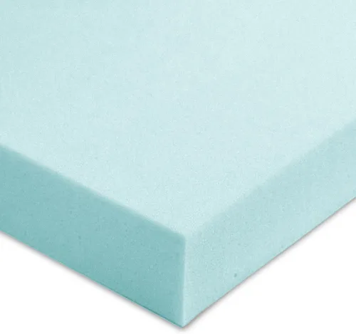 Vista 2 de Dos Shredded Comfort almohadas y 4 inch de espesor 4 libra densidad colchón de espuma con efecto memoria viscoelástica Pad cama Topper fabricado