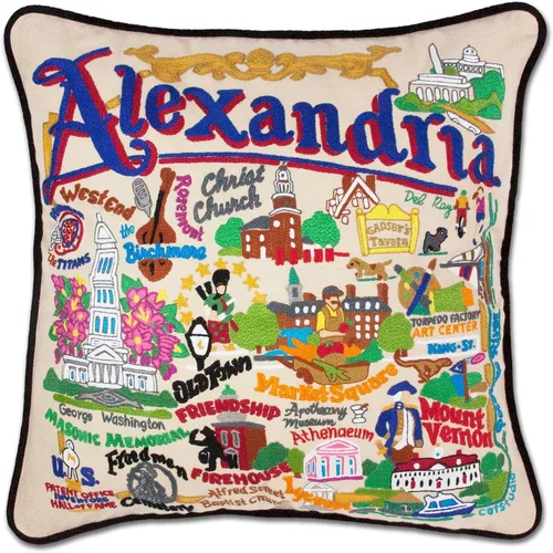 Vista 90 de Catstudio Portland (Oregon) - Almohada decorativa bordada
