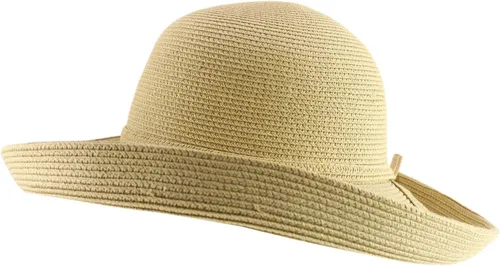 Vista 4 de Trendy Apparel Shop Sombrero de sol con ala de hervidor de agua grande con protección UPF 50+ para mujer