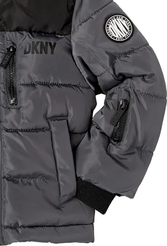 Vista 6 de DKNY Chaqueta acolchada clásica con aislamiento para niños