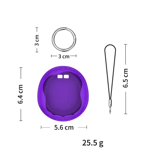 Vista 5 de Silicone Protective Case for Tamagotchi Uni (2023) Virtual Pet Machine, Soft Sleeve Cover Anti-Fall Anti-Scratch Pet Game Console Case with Finger
