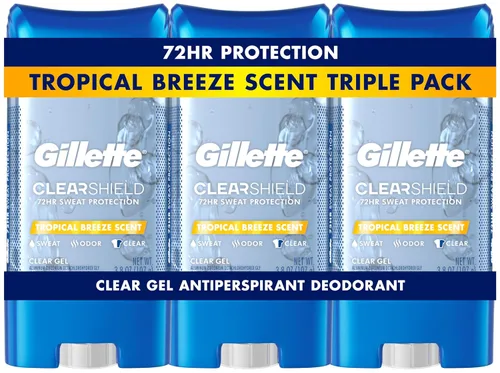 Vista 14 de Gillette antitranspirante y desodorante para hombres, 72 horas de protección contra el sudor y el olor, frescura duradera, tecnología anti-marcas