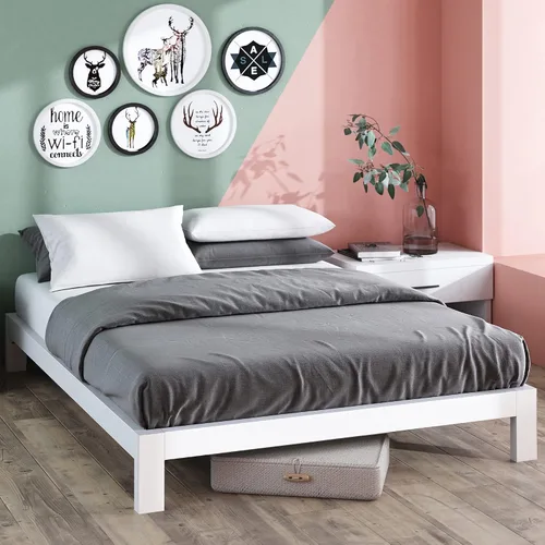 Vista 12 de ZINUS Heidi Marco de Cama con Plataforma de Metal, Base de Colchón de Acero, No Necesita Somier, Fácil Montaje, Individual, Negro