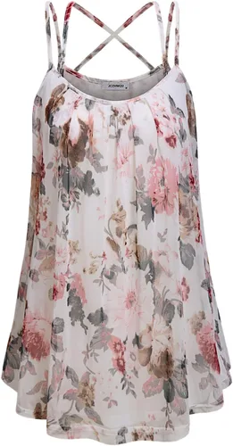 Vista 6 de Lindas camisetas sin mangas con cuello en V para mujer
