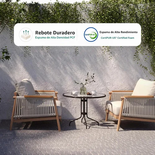 Vista 4 de Acanva Muebles al aire libre de aluminio del patio del musgo, sillón