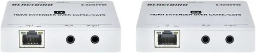 Vista 3 de Monoprice Extensor HDMI 4K a través de Ethernet - CAT5e/6/7, 229.7 ft (229 pies) de alimentación por cable (PoC) HDMI Loop Out, Smart EDID, paso