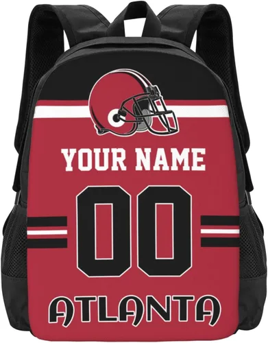 Vista 23 de Mochila de estilo de fútbol personalizado Mochila personalizada con nombre y número Mochilas personalizadas de alta capacidad bolsa regalos, Arizona