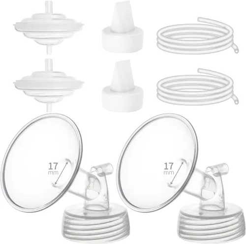 Vista 7 de Piezas de extractor de leche compatibles con Spectra S1 S2 9 Plus Motif Luna Ameda MYA Cimilre 0.866 in brida tubo protector de reflujo protector