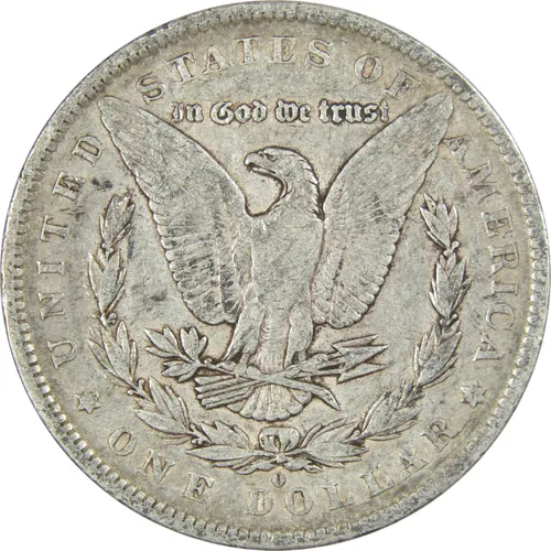 Vista 2 de 1883 O Morgan Dollar VF Muy Fino 90% Plata $1 Moneda Americana Coleccionable