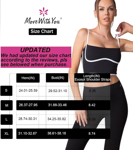 Vista 6 de Move With You Sujetador deportivo sin mangas con tirantes delgados, acolchado, cuello cuadrado, doble capa, entrenamiento, fitness, básico, crop tops