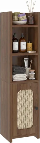Vista 9 de Gabinete estrecho de papel higiénico, gabinete de almacenamiento de baño