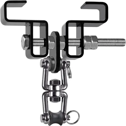 Vista 12 de SELEWARE Percha para saco de boxeo, soporte de suspensión de bolsa pesada para boxeo Muay Thai Hardware de entrenamiento de boxeo