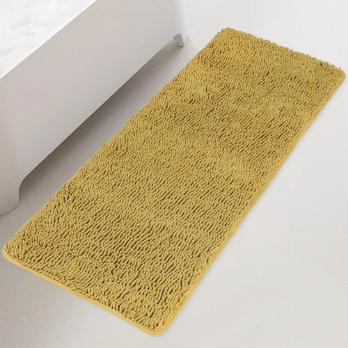 Vista 117 de Yeaban Alfombra de pasillo de baño de 24 x 72 pulgadas, antideslizante, alfombra de baño larga de felpilla gruesa, absorbente y lavable, alfombra