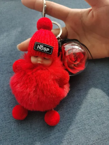 Vista 2 de DORISJACKY Llaveros de muñeca lindos accesorios para monedero cartera y llavero de coche