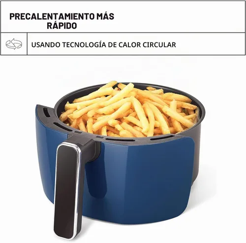 Vista 6 de Crux Freidora de aire manual de 3.7 cuartos de galón, precalentamiento más rápido, sin aceite, comida rápida y saludable cocinada uniformemente cada