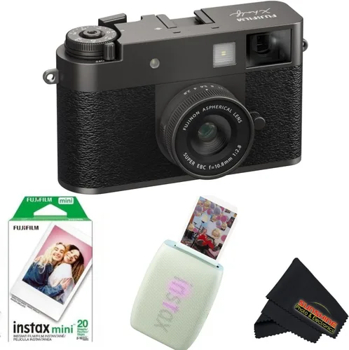 Vista 10 de FUJIFILM Cámara compacta X Half Premium, color negro