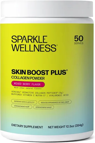 Vista 16 de Sparkle Wellness VERISOL - Péptidos de colágeno hidrolizados bioactivos Polvo de colágeno con vitamina C y ácido hialurónico para la salud