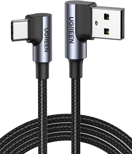 Vista 8 de UGREEN Cable USB a USB C de 90 grados, cable de carga rápida USB C compatible con iPhone 17/16/16 Plus/16 Pro/16 Pro Max/15/Samsung Galaxy