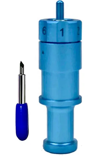 Vista 4 de Explore Air Maker - Fabricado en Estados Unidos - Carcasa de hoja ajustable de punta profunda Soporte para álbumes de recortes de carburo alemán