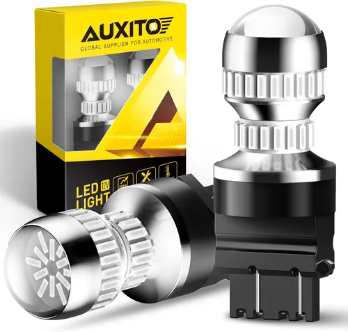 Vista 11 de AUXITO - Foco LED 194, amarillo ámbar, 168, 175, 2825, W5W, T10, kit de luces LED de repuesto sin error Canbus para interior de auto, cúpula