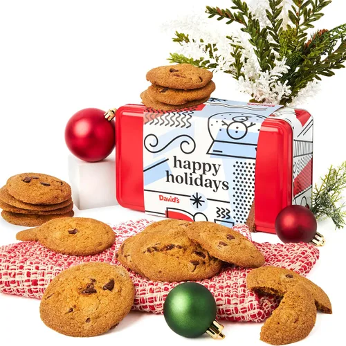 Vista 11 de David’s Cookies Cesta de Regalo de Galletas - Galletas Assortidas de Sabor Delicioso en una Encantadora Cesta de Regalo - Galletas Gourmet Finas