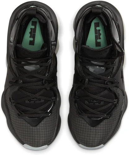 Vista 5 de Nike Lebron 19 (GS) - Tenis de baloncesto para niños, negro, rojo (BlackBlack-university Red)