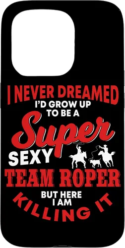 Vista 14 de Funny Team Roper Quote Rodeo Western Horse Roping Case para iPhone 17
