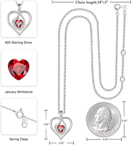 Vista 5 de Iefil Collares de regalo de enfermera para mujer, collar de plata de ley 925, joyería registrada RN para enfermera, graduación, jubilación, regalos