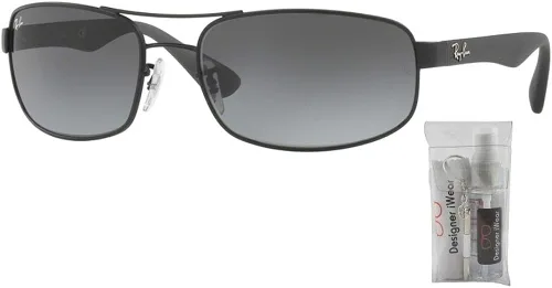 Vista 2 de Ray-Ban RB3445 Sunglasses For Men + BUNDLE with Designer iWear Complimentary Eyewear Care Kit