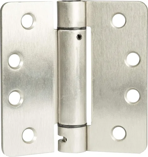 Vista 12 de Ilyapa Bisagras de puerta de cierre automático, paquete de 2, bisagra de resorte de mortaja de bronce aceitado, 4 x 4 pulgadas para puertas