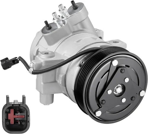 Vista 28 de BDFHYK Compresor de aire acondicionado con embrague compatible con Ford F-250 F-350 Super Duty 6.2L 2017-2019, F-450 F-550 Super Duty 6.8L