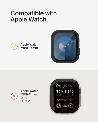 Vista 3 de Belkin ScreenForce - Protector de pantalla para Apple Watch 8 (1.772 in), color negro Protección de vidrio templado, compatible con Apple Watch