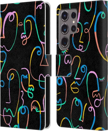 Vista 251 de Head Case Designs Officially Licensed Ninola Brushstrokes Multi Colorful Leather Wallet Case Compatible with Samsung Galaxy A07 4G