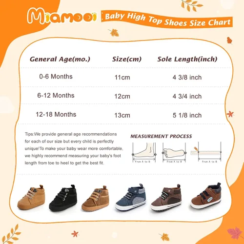 Vista 6 de Miamooi Zapatos deportivos para bebés, niños y niñas, suela suave, zapatos de primera caminata, informales, planos, ligeros, para cuna