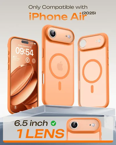 Vista 389 de TOCOL Funda para iPhone 11, compatible con Magsafe, protección completa de cámara, imanes integrados, protección contra caídas, funda translúcida