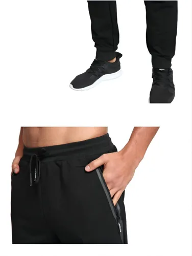 Vista 6 de Pantalones deportivos casuales para hombre con bolsillos con cremallera