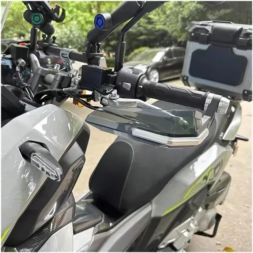 Vista 3 de Motorbike Handlebar HandGuards Fit for FZ8 FZ 8 for FAZER 2010-2014 2013 2012 2011 Motorcycle Handguard Shield Hand Guard Protector Windshield