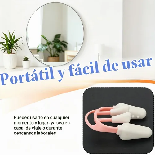 Vista 3 de Corrector de tabique nasal desviado para la rinoplastia, clip de elevación para la nariz, clip de elevación para nariz ancha y torcida, 2 piezas