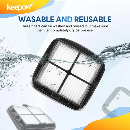 Vista 3 de KEEPOW Filtro de borrador de pelo de mascotas 97D5, paquete de 2 – Compatible con el borrador de pelo de mascotas Bissell con cable para aspiradora