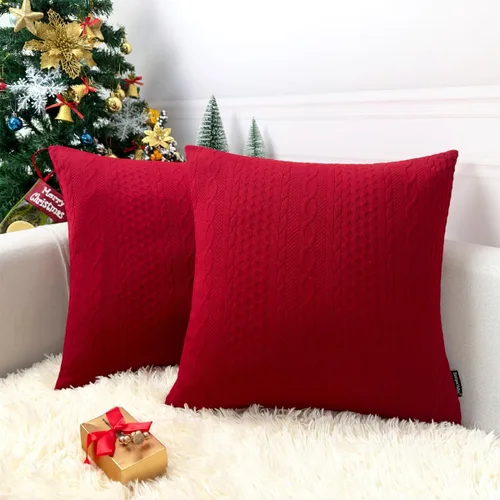 Vista 19 de Booque Valley Paquete de 4 fundas de almohada azules de 18 x 18 pulgadas, fundas de almohada decorativas de verano para sofá, estilo campestre
