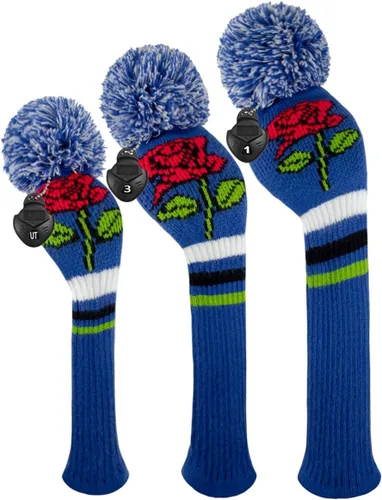 Vista 3 de Scott Edward Golf Headcovers for Woods Set of 3 Fits Well Driver(460cc) Fairway Wood and Hybrid(UT),Beautiful and Interesting Patterns