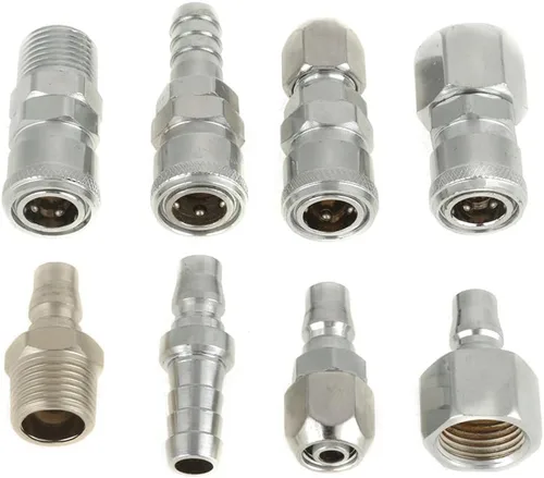 Vista 9 de Conector rápido para manguera de compresor, accesorio de manguera neumática, 8 piezas de conector de manguera, BSP 1/2 pulgada, manguera