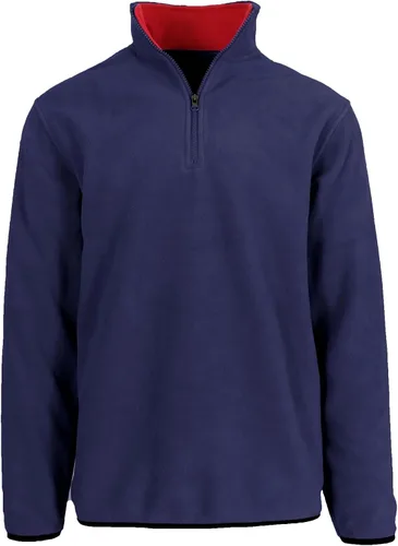 Vista 4 de JH DESIGN GROUP Sudadera Pullover Térmica de Forro Polar con Cremallera de un Cuarto para Hombre de Manga Larga Suéter de Peso Medio en 6