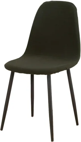 Vista 5 de Paquete de 4 fundas de elastano modernas de mediados de siglo, reutilizables, sin brazos, para sillas de comedor, para cocina, hogar, bar, hotel