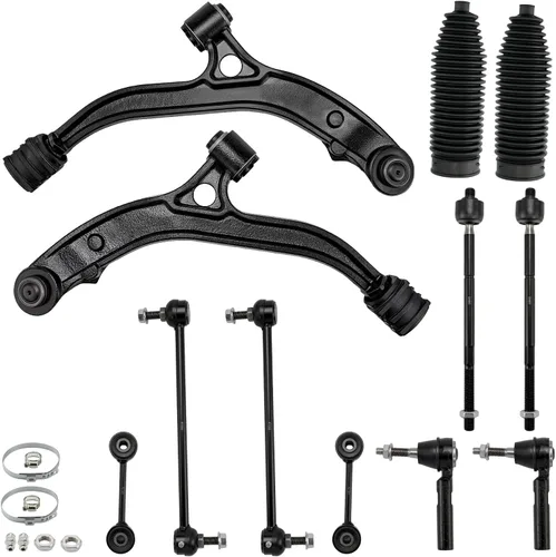 Vista 9 de PHILTOP Kit de suspensión delantera brazo de control inferior con rótula y barra estabilizadora y extremo de barra de acoplamiento compatible con Do
