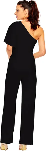 Vista 2 de Adrianna Papell Womens One Shoulder Jumpsuit