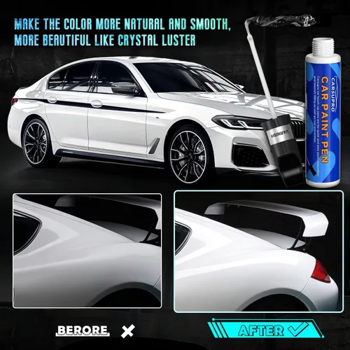 Vista 4 de Pintura de retoque para automóviles, pintura de retoque automotriz 2 en 1, reparación de arañazos de pintura de automóvil, fijación rápida precisa