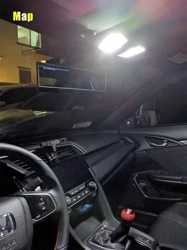 Vista 3 de Kit de 8 luces LED CRV para interiores Honda CR-V 2007 2008 2009 2010 2011 2012 blanco 6000K paquete de iluminación LED interior + luces