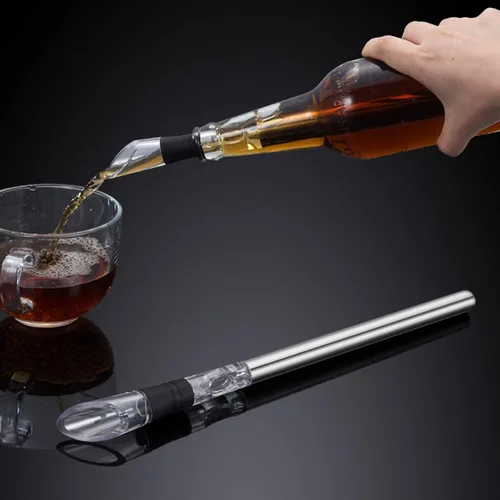 Vista 6 de Enfriador de vino pequeño enfriador de vino 3 en 1 de acero inoxidable enfriador de botellas de vino enfriadores de vino sin hielo para botellas